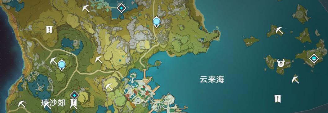 探索璃月，一图看懂地灵龛位置分布（探索璃月）