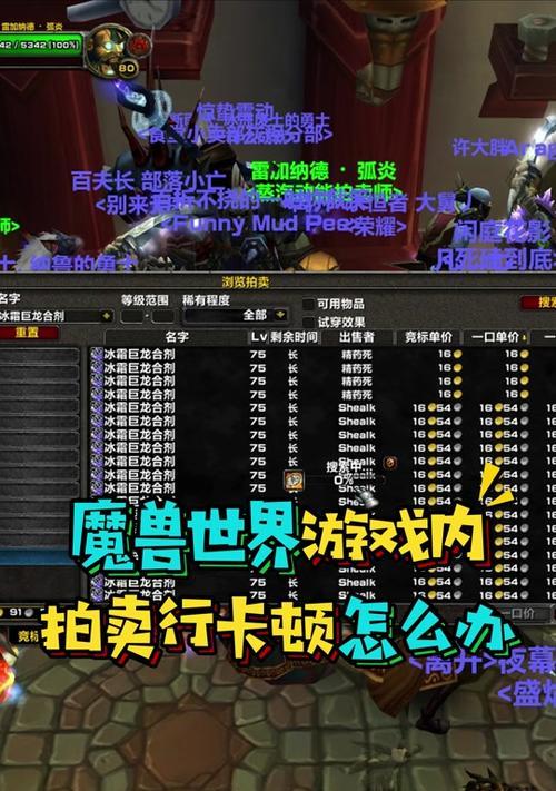 魔兽世界中拍卖行如何购买物品？购买过程中可能遇到哪些问题？